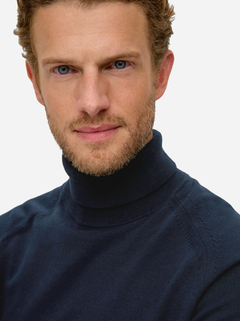 Sweter z golfem męski dzianinowy s.Oliver 10.3.11.17.170.2134613-5978 2XL Niebieski (4099974127086) - obraz 4