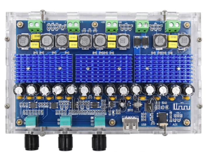 Аудио усилитель TPA3116D2 4.0, 2х100Вт + 2х50Вт 12-24В Bluetooth 5.0 - изображение 5