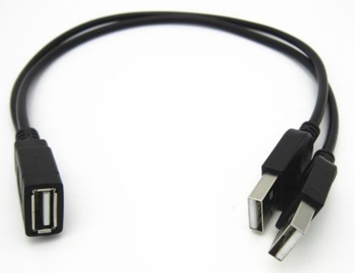 USB мама на 2 USB папа - данные и дополнительное питание, 30см - Фото 5 USB мама на 2 USB папа - данные и дополнительное питание, 30см - изображение 5