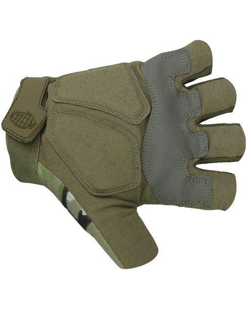 Рукавички тактичні Kombat uk Alpha Fingerless Tactical Gloves M, мультікам - изображение 2