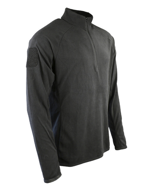 Фліс тактичний Kombat uk Alpha Mid-Layer Fleece S, чорний - изображение 2