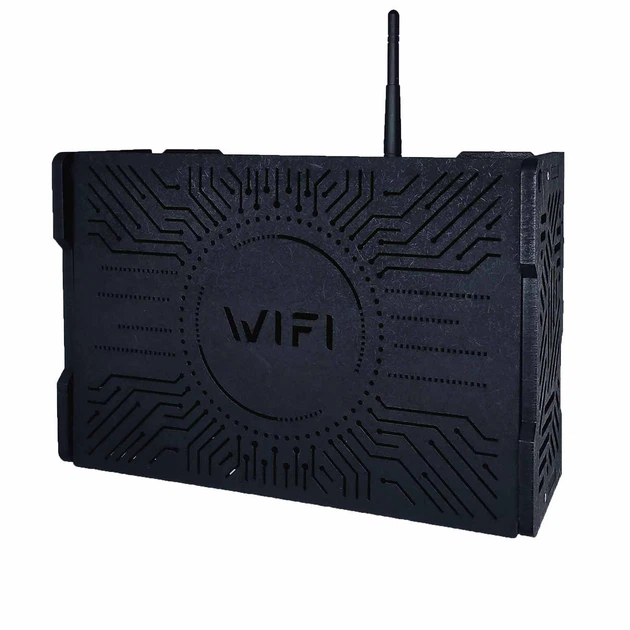 Полка для роутера Wi-Fi AI коробка 30*20*10 см черная - изображение 2
