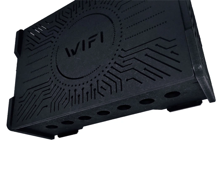 Полка для роутера Wi-Fi AI коробка 30*20*10 см черная - изображение 4