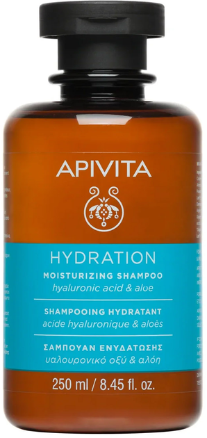 Zestaw Apivita Moisturising Shampoo 250 ml + Moisturising Conditioner Aloe & Hyaluronic Acid 150 ml (5201279090180) - obraz 1