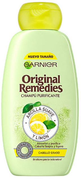 Очищувальний шампунь для волосся Garnier Original Remedies Purifying Shampoo 300 мл (3600542152945) - зображення 1