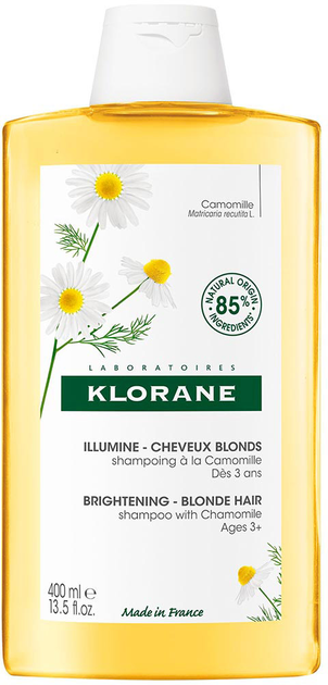 Освітлювальний шампунь Klorane A La Camomile Blonde Reflex Reflex Illuminating Shampoo 400 мл (3282770149289) - зображення 1