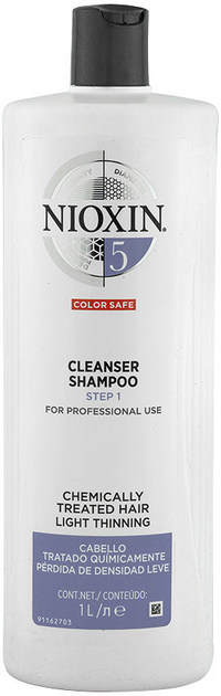 Очищувальний шампунь для волосся Nioxin System 5 Shampoo Volumizing Weak Fine Hair Chemically Treated Hair 1000 мл (8005610495194) - зображення 1