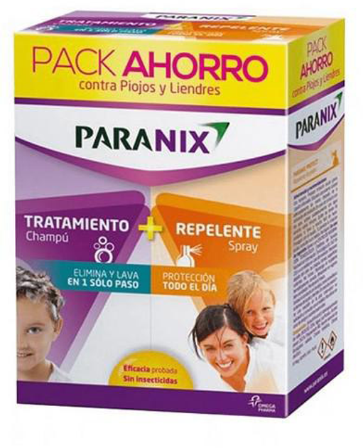 Zestaw Paranix Elimina Shampoo 2 x 200 ml + Protect Spray 100 ml (8470001715753) - obraz 1