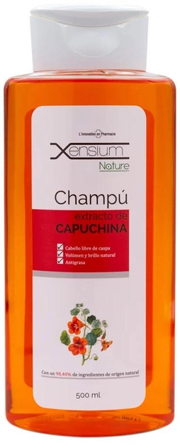 Szampon od łupieżu Xensium Nature Shampoo Extracto De Capuchina 500 ml (8436556086403) - obraz 1