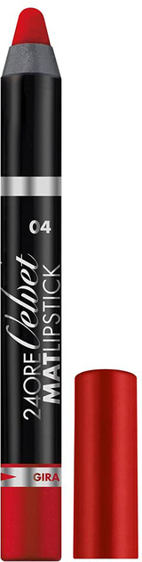 Matowa szminka Deborah Milano 24 Ore Velvet Mat Lipstick 04 - Cherry 1.66g (8009518347029) - obraz 1