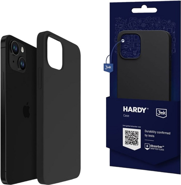 Etui plecki 3MK Hardy Case z MagSafe do Apple iPhone 15 Plus Graphite (5903108527330) - obraz 3