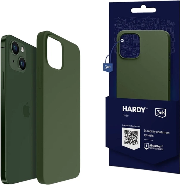 Панель 3MK Hardy Case z MagSafe для Apple iPhone 15 Plus Альпійська зелень (5903108527347) - зображення 4