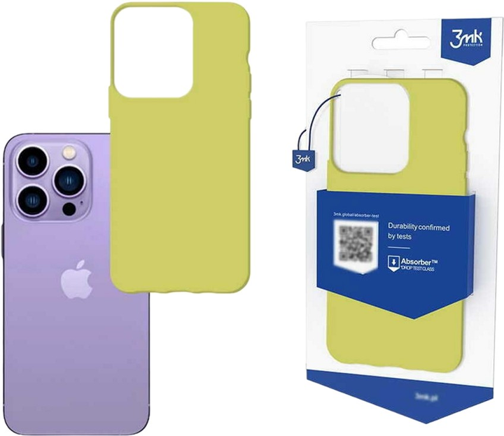 Панель 3MK Matt Case для Apple iPhone 12 Pro Max Лайм (5903108368971) - зображення 1