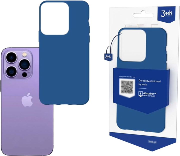Панель 3MK Matt Case для Apple iPhone 14 Pro Max Чорниця (5903108476898) - зображення 2