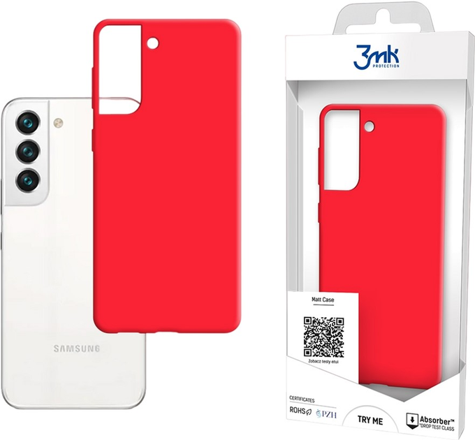 Etui plecki 3MK Matt Case do Samsung Galaxy S22 Strawberry (5903108468268) - obraz 1