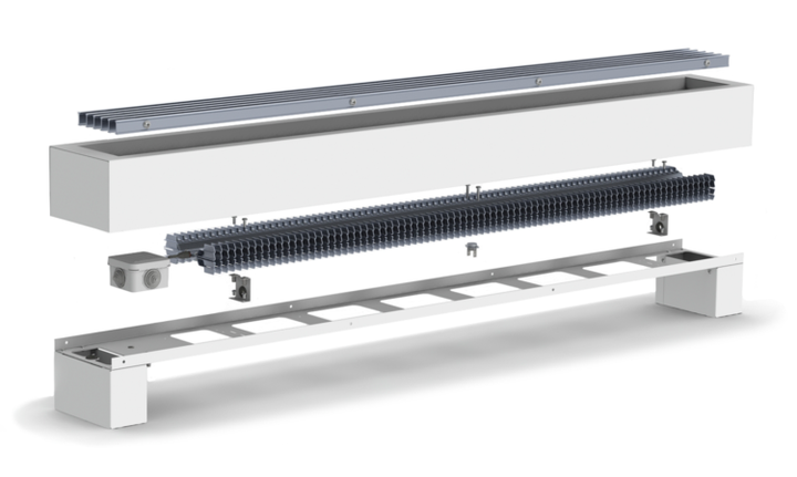 Конвектор Carrera підлоговоий Electro FR2HE-1000 White з решіткою Сатин 600W (FR2HE_100_WS) - Фото 1 Конвектор Carrera підлоговоий Electro FR2HE-1000 White з решіткою Сатин 600W (FR2HE_100_WS) - изображение 1