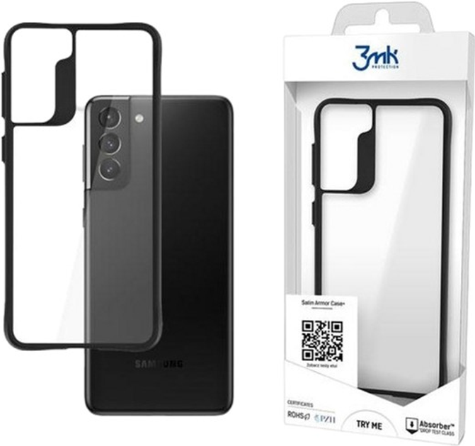 Панель 3MK Satin Armor Case+ для Samsung Galaxy S21 Plus 5G Прозорий (5903108442206) - зображення 1