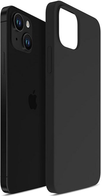 Etui plecki 3MK Silicone Case do Apple iPhone 13 Black (5903108499057) - obraz 1