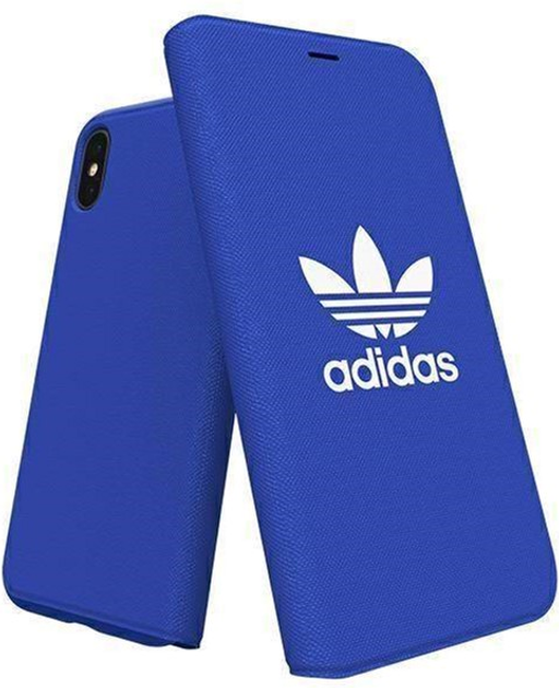 Etui z klapką Adidas Booklet Case Canvas do Apple iPhone X/XS Blue (8718846058421) - obraz 1