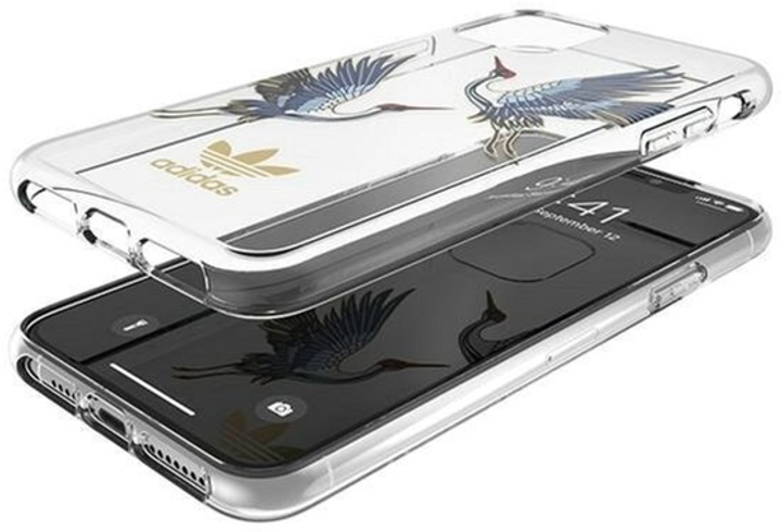 Etui plecki Adidas OR Clear Case CNY AOP do Apple iPhone 11 Pro Gold (8718846074551) - obraz 1
