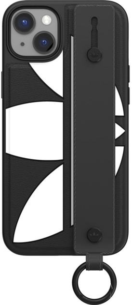 Etui plecki Adidas OR Hand Strap Case do Apple iPhone 14 Pro Max Black-white (8718846100403) - obraz 1