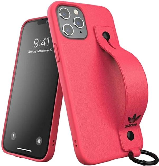 Etui plecki Adidas OR Hand Strap Case do Apple iPhone 12 Pro Max Signal pink (8718846084529) - obraz 1