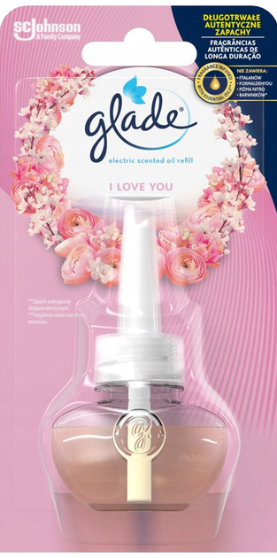 Wkład do odświeżacza powietrza Glade I Love You 20 ml (5000204116748) - obraz 1