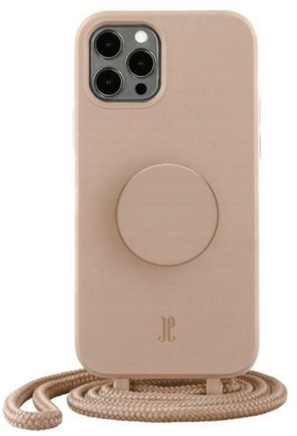 Etui plecki Just Elegance PopGrip do Apple iPhone 12/12 Pro Beige (4062519301746) - obraz 1