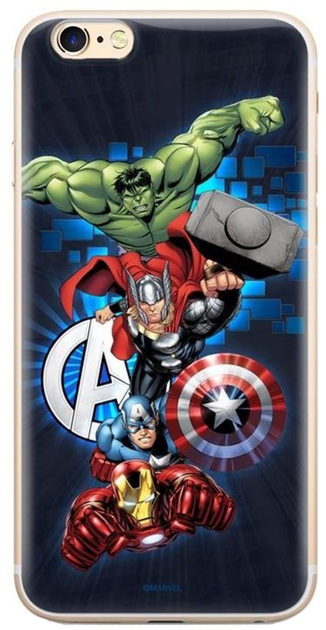 Etui plecki Marvel Avengers 001 do Huawei Y5 2018 Navy (5903040755778) - obraz 1