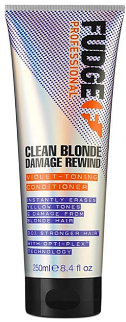 Odżywka tonizująca do włosów blond Fudge Clean Blonde Damage Rewind Violet-Toning Conditioner 250 ml (5060420335552) - obraz 1