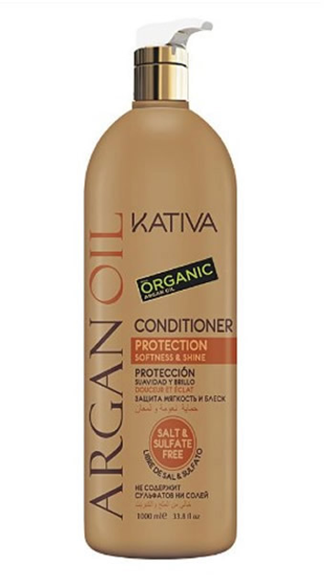Odżywka do włosów Kativa Argan Oil Conditioner Protection Softness & Shine 1000 ml (7750075021501) - obraz 1