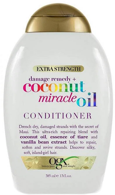 Odżywka do włosów Ogx Coconut Miracle Oil Hair Conditioner 385 ml (22796972217) - obraz 1
