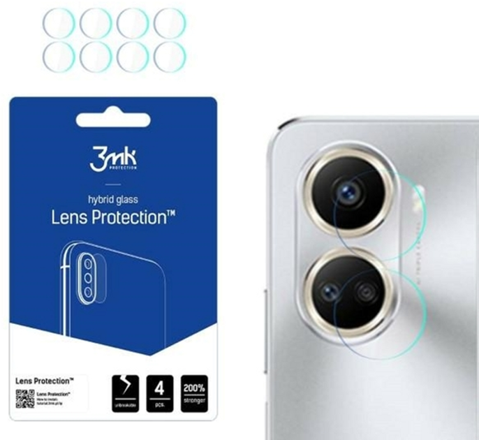 Комплект захисного скла 3MK Lens Protection для камери Huawei Nova 10 SE 4 шт (5903108493918) - зображення 1