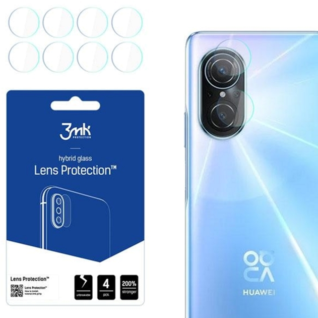 Zestaw szkieł hartowanych 3MK Lens Protection na aparat Huawei Nova 9 SE 4 szt (5903108469272) - obraz 1