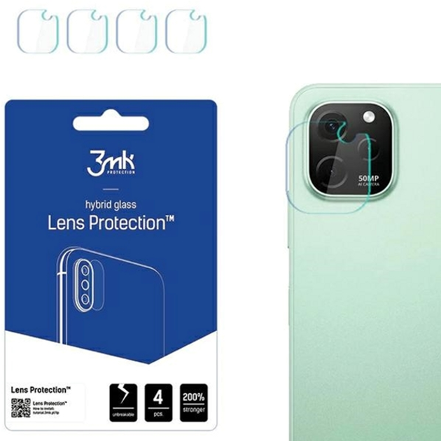 Комплект захисного скла 3MK Lens Protection для камери Huawei Nova Y91 4 шт (5903108534352) - зображення 1