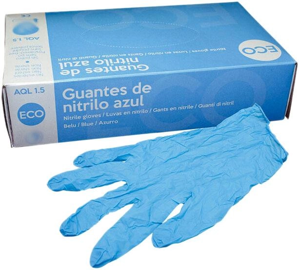 Рукавички медичні Abena Nitrile Guards Blue XS 150U (5703538417290) - зображення 1