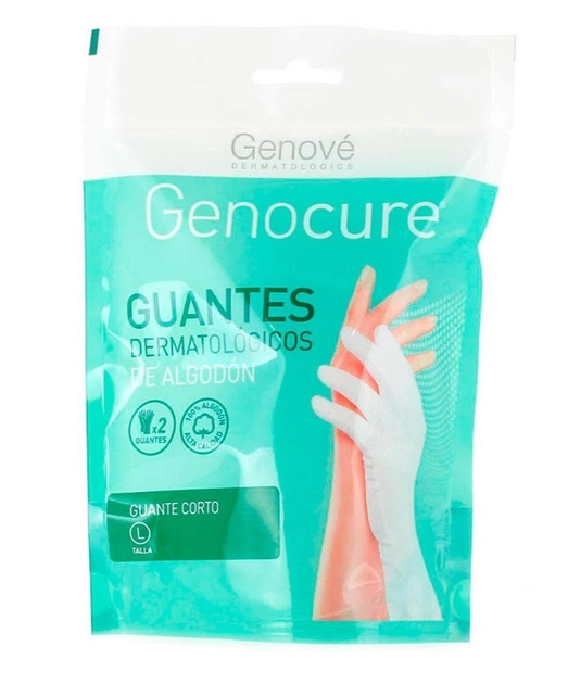 Медицинские перчатки Genove Guantes Dermat Algodón Talla Grande L (8423372034299) - изображение 1