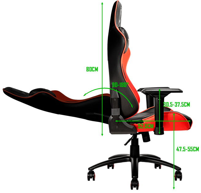 Fotel gamingowy MSI MAG CH120 X (9S6-B0Y10D-017) - obraz 6