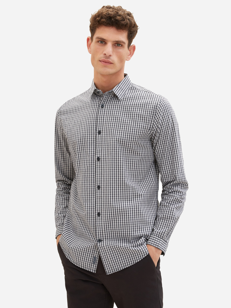 Рубашка Tom Tailor 1037436 M Темно-Фиолетовая (4066887944840) – в ...