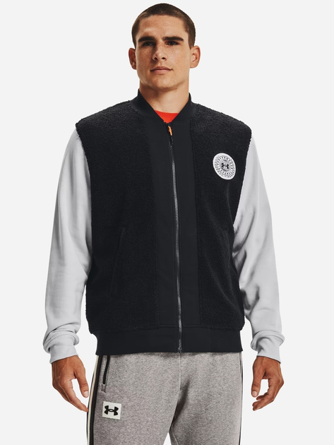 Бомбер мужской Under Armour Rival Flc Alma Mater Bmbr 1366300-001 S Черный (195251367801) 