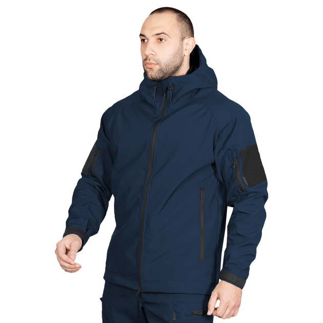 Тактична куртка Camotec CM Stalker SoftShell Синя 2XL - зображення 2