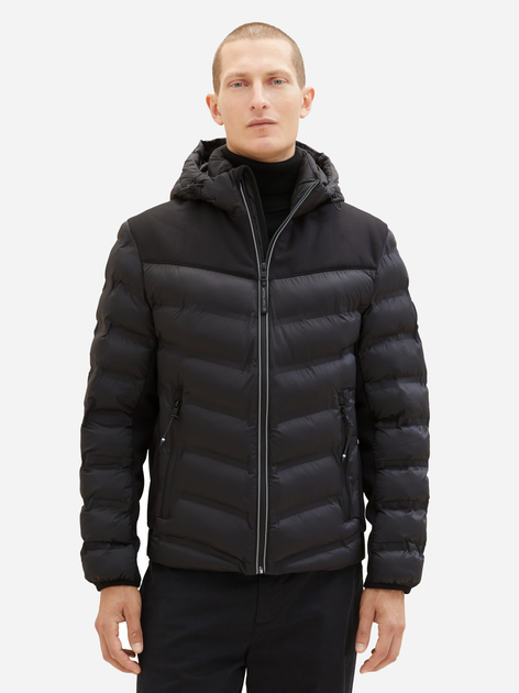 Куртка зимняя короткая мужская Tom Tailor 1037341 M Черная ...