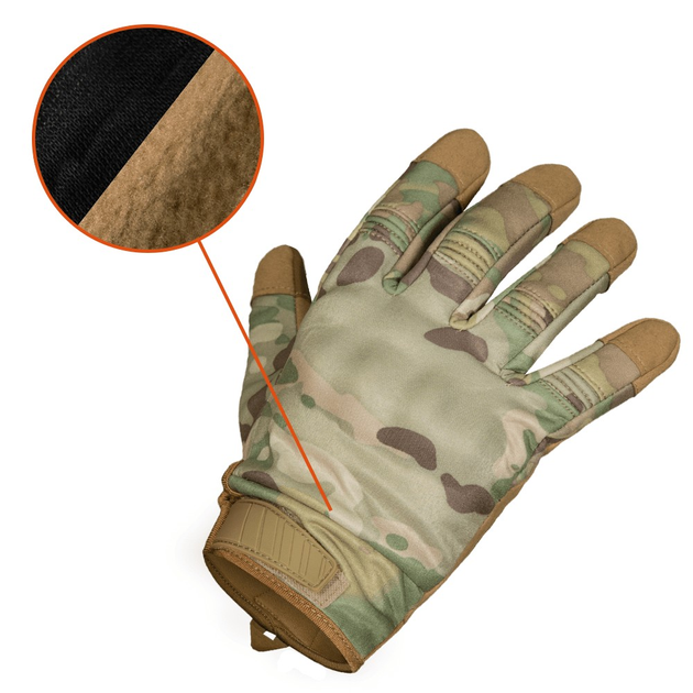 Перчатки Camotec тактические TAC MULTICAM XL - изображение 2