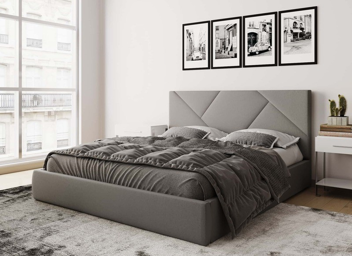 Кровать мягкая Green Line Сити 140х190 Серый – фото, отзывы ...