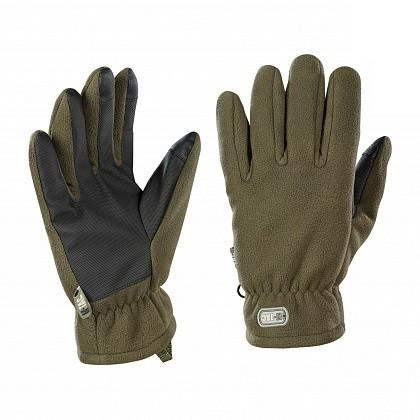 Флісові тактичні рукавички з утеплювачем M-Tac Fleece Thinsulate Olive Розмір M (20-23 см) (Touch Screen сенсорні) - зображення 1
