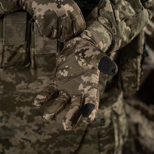 Зимові сенсорні тактичні рукавички M-Tac Soft Shell ММ14 (Мультикам) Розмір S - зображення 2