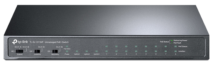 Комутатор TP-LINK TL-SL1311MP 8x1FE/PoE+ (TL-SL1311MP) - зображення 3