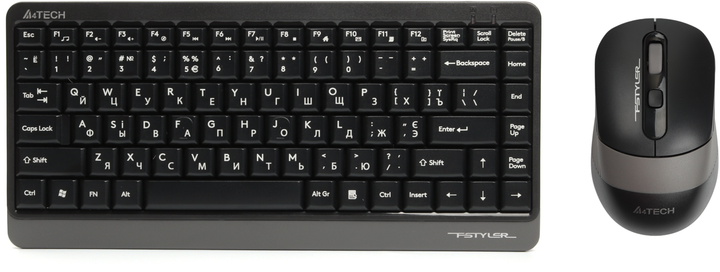 Комплект беспроводной A4Tech Fstyler FG1110 Grey (4711421987684) - изображение 1