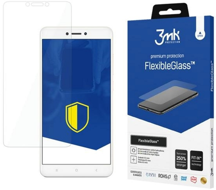 Szkło hybrydowe 3MK FlexibleGlass do Xiaomi Redmi Note 4X (5901571193151) - obraz 1