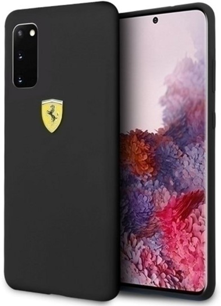 Панель Ferrari Silicone для Samsung Galaxy S20 Чорний (3700740473351) - зображення 2